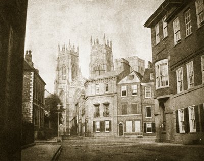 West Front, York Minster, od Lendall Street, 1845 autorstwa William Henry Fox Talbot