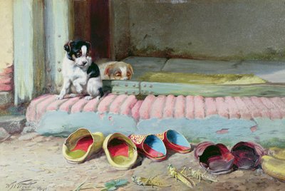 Przyjaciel czy wróg, 1891 autorstwa William Henry Hamilton Trood