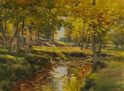 Jesień na skraju łąki, b.d. autorstwa William Henry Holmes
