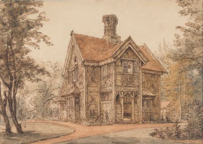 Loża w Cassiobury autorstwa William Henry Hunt