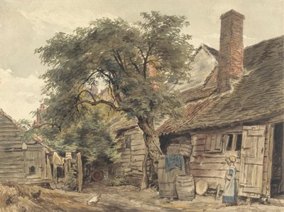 Podwórko chaty autorstwa William Henry Hunt