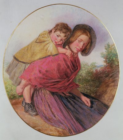 Matka i dziecko autorstwa William Henry Hunt