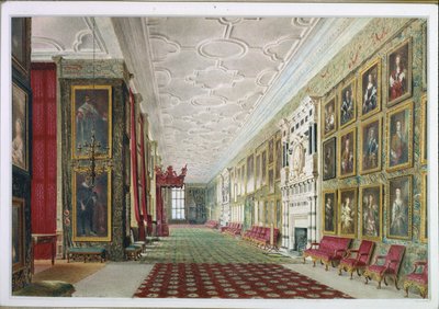 Długa Galeria, Hardwick autorstwa William Henry Hunt