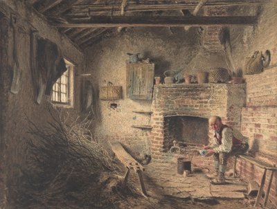 Śniadanie drwala Posiłek zbieracza gałązek, ok. 1832-34 . autorstwa William Henry Hunt