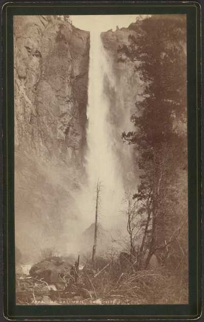 Bridal Veil, Yosemite autorstwa William Henry Jackson