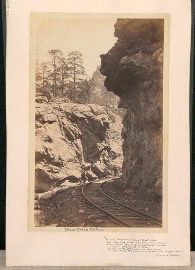 Clear Creek Cañon. Kolorado autorstwa William Henry Jackson