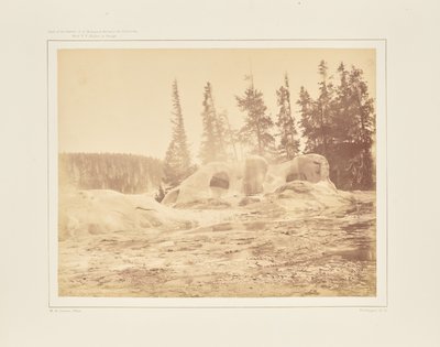 Krater gejzeru Grotto autorstwa William Henry Jackson