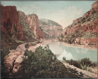 Echo Cliffs, Wielki Kanion Rzeki, lata 90. XIX wieku. autorstwa William Henry Jackson