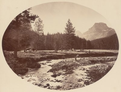 Pałac Butte Park, Góry Gallatin, Terytorium Montana autorstwa William Henry Jackson