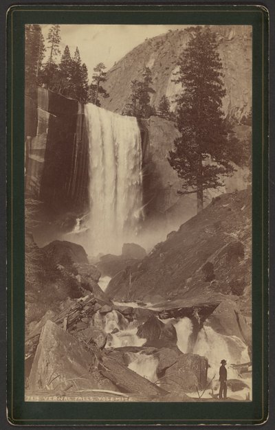 Wodospad Vernal. Yosemite. autorstwa William Henry Jackson