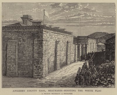 Anglesey County Gaol, Beaumaris, gdzie znajduje się Biała Flaga autorstwa William Henry James Boot