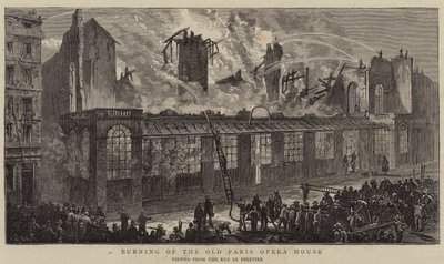 Spalenie starej Opery Paryskiej autorstwa William Henry James Boot