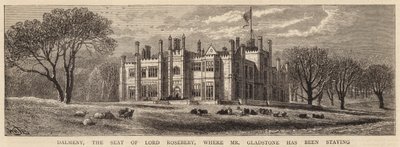 Dalmeny, siedziba Lorda Rosebery, gdzie przebywa pan Gladstone autorstwa William Henry James Boot