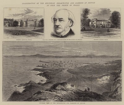 Inauguracja Falochronu Holyhead i Portu Schronienia przez JKW Księcia Walii autorstwa William Henry James Boot