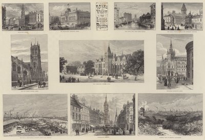 Królewska wizyta w Leeds i Preston autorstwa William Henry James Boot