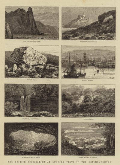 Brytyjskie Stowarzyszenie w Swansea, Widoki w sąsiedztwie autorstwa William Henry James Boot