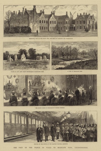 Wizyta Księcia Walii w Bradgate Park, Leicestershire autorstwa William Henry James Boot