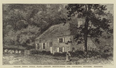 Miejsce pochówku Williama Penna, dom spotkań i cmentarz Jordans, Ruscombe, Berkshire autorstwa William Henry James Boot