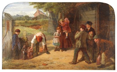 Gra na wsi, 1860 autorstwa William Henry Knight