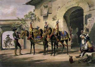 Muły z Plaza de Toros autorstwa William Henry Lake Price