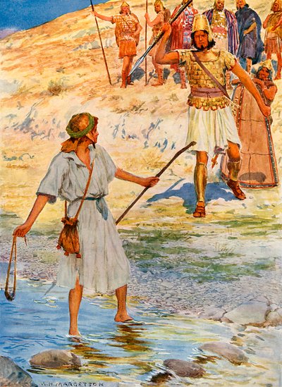 Dawid i Goliat autorstwa William Henry Margetson