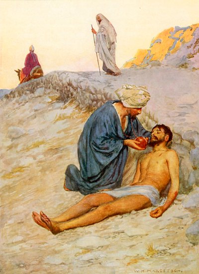 Dobry Samarytanin autorstwa William Henry Margetson