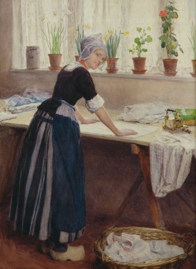 Pralnia, 1915 (wc na papierze) autorstwa William Henry Margetson