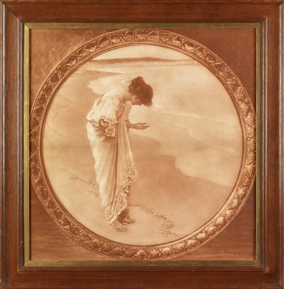 Morze ma swoje perły (reprodukcja fotograficzna w sepii) autorstwa William Henry Margetson
