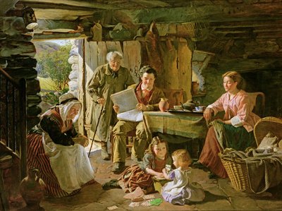 Wnętrze domku autorstwa William Henry Midwood