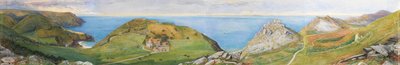 The Valley of the Rocks (wc i gwasz wzmocnione bielą) autorstwa William Henry Millais