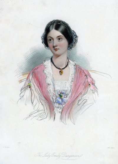 Lady Emily Dungarvon, XIX wiek. autorstwa William Henry Mote