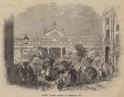 Targ w Covent Garden w Wigilię autorstwa William Henry Pike