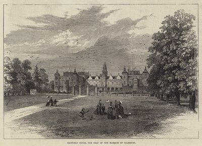 Hatfield House, siedziba markiza Salisbury autorstwa William Henry Pike