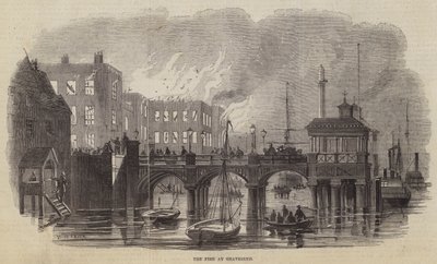 Ogień w Gravesend autorstwa William Henry Pike