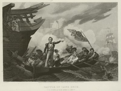 Bitwa nad jeziorem Erie, 1813 autorstwa William Henry Powell