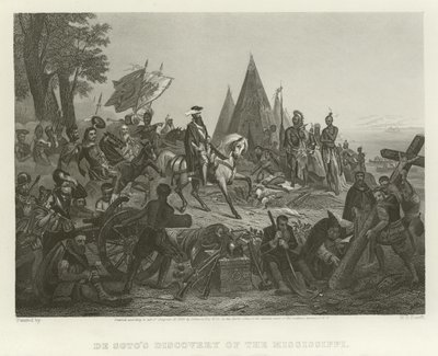 Odkrycie Missisipi przez De Soto autorstwa William Henry Powell