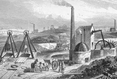 Staffordshire Colliery z „Cyclopaedia of Useful Arts und Manufactures”, pod redakcją Charlesa Tomlinsona, ok. 1880 r. autorstwa William Henry Prior