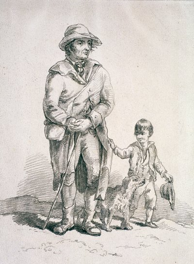 Wieśniak z psem i chłopcem, Postacie Prowincjonalne, 1813 autorstwa William Henry Pyne