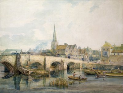 Bedford Bridge, Bedford autorstwa William Henry Pyne