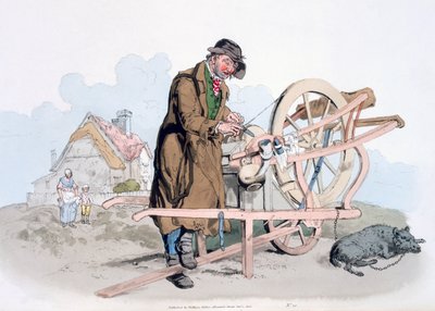 Szlifierka do noży, z „Kostium Wielkiej Brytanii”, wyd. William Miller, 1805 autorstwa William Henry Pyne