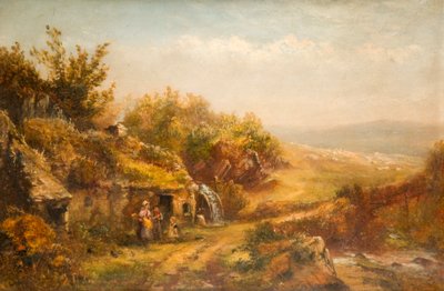 Domek i koło młyńskie, autorstwa William Henry Vernon