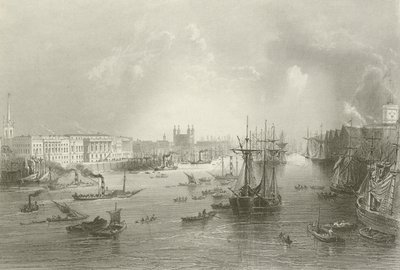 Port w Londynie autorstwa William Henry after Bartlett