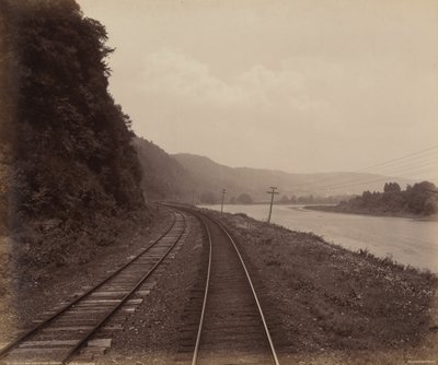 Hemlock Run Curve, niedaleko Towandy, ok. 1895 (zdjęcie) autorstwa William Herman Rau