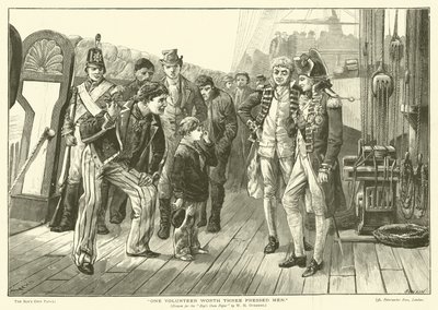 Jeden Wolontariusz wart trzech wyprasowanych mężczyzn (grawerunek) autorstwa William Heysham (after) Overend