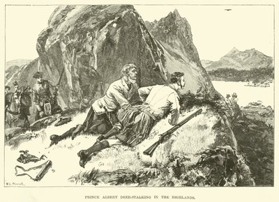 Prince Albert Deer-Stalking w Highlands (grawerowanie) autorstwa William Heysham (after) Overend