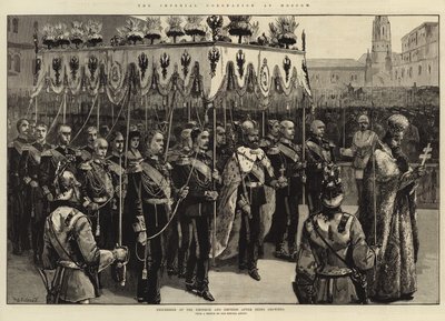 Proceson cesarza i cesarzowej (rycina) autorstwa William Heysham (after) Overend
