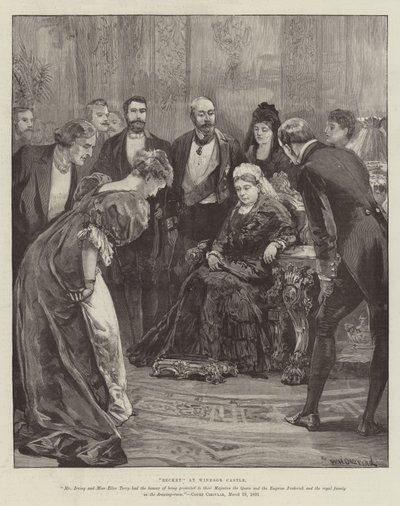 Becket, na zamku Windsor autorstwa William Heysham Overend