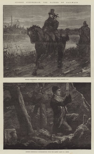 George Stephenson, ojciec kolei autorstwa William Heysham Overend
