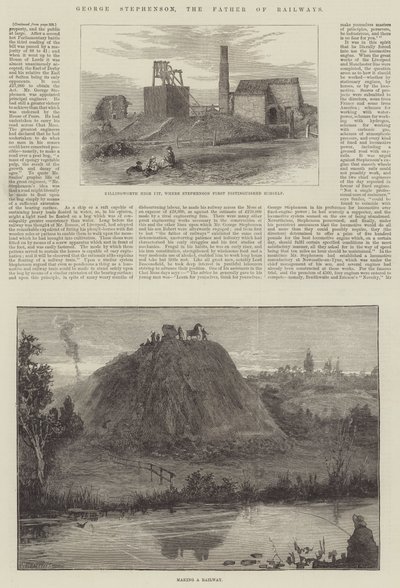 George Stephenson, ojciec kolei autorstwa William Heysham Overend