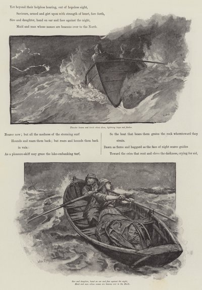 Grace Darling, autor: A C Swinburne autorstwa William Heysham Overend
